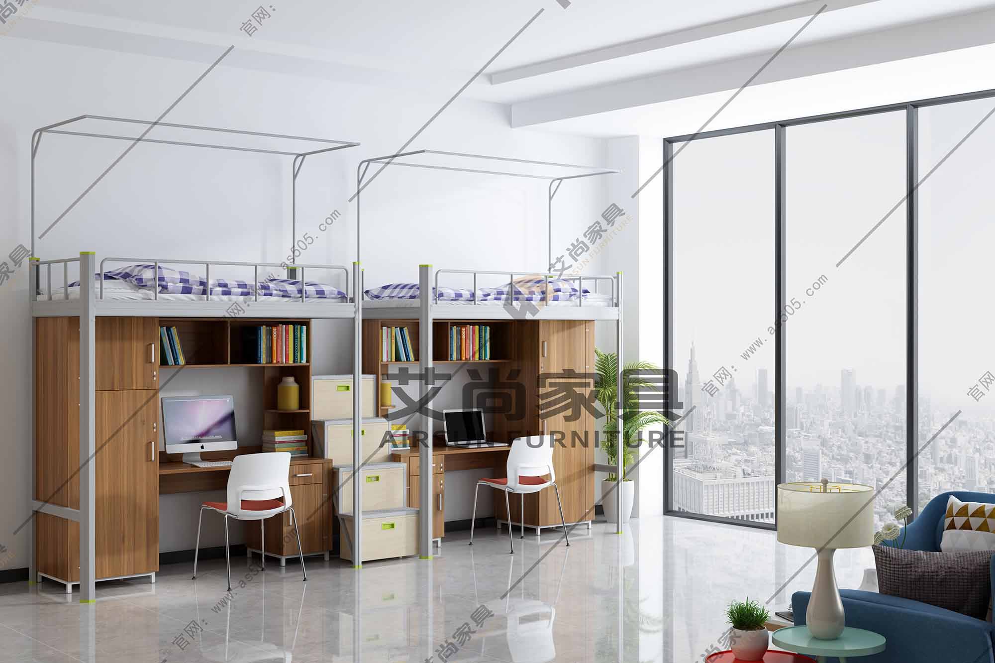 中梯-上下床公寓床