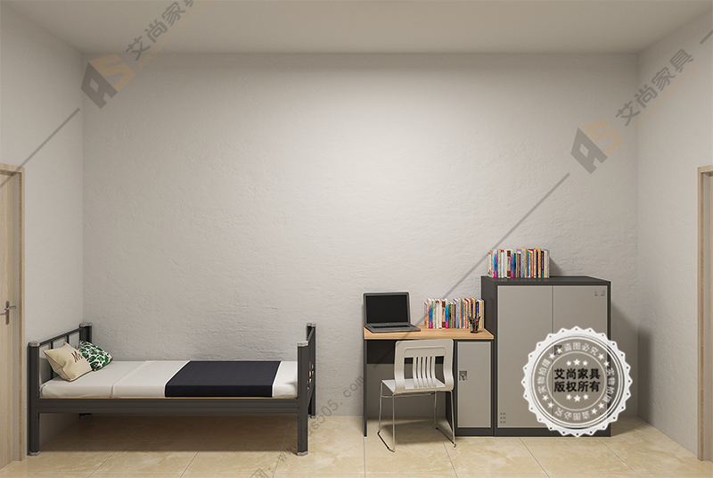 單人單層鐵架床