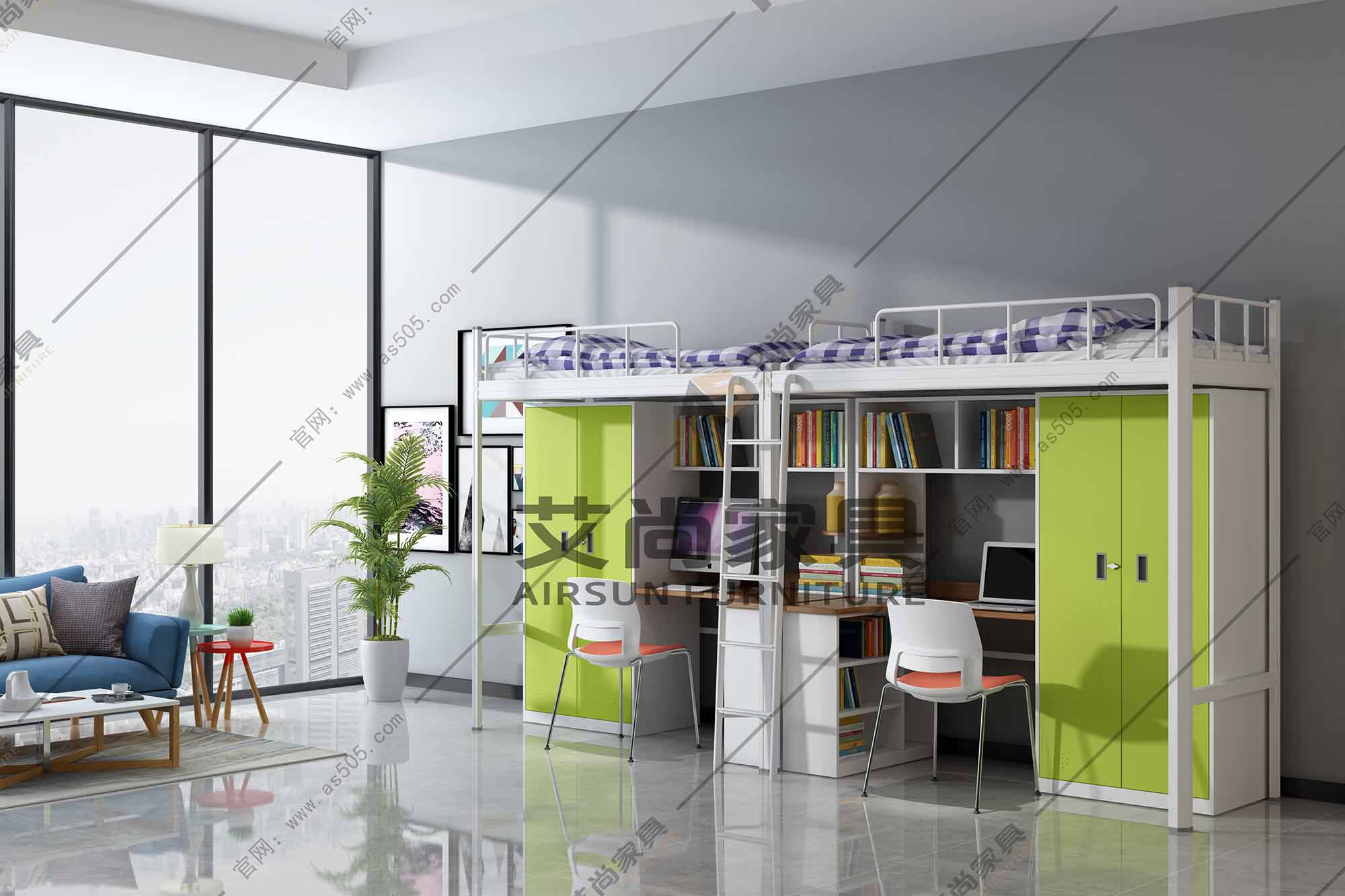 鋼制公寓床 鋼制公寓床