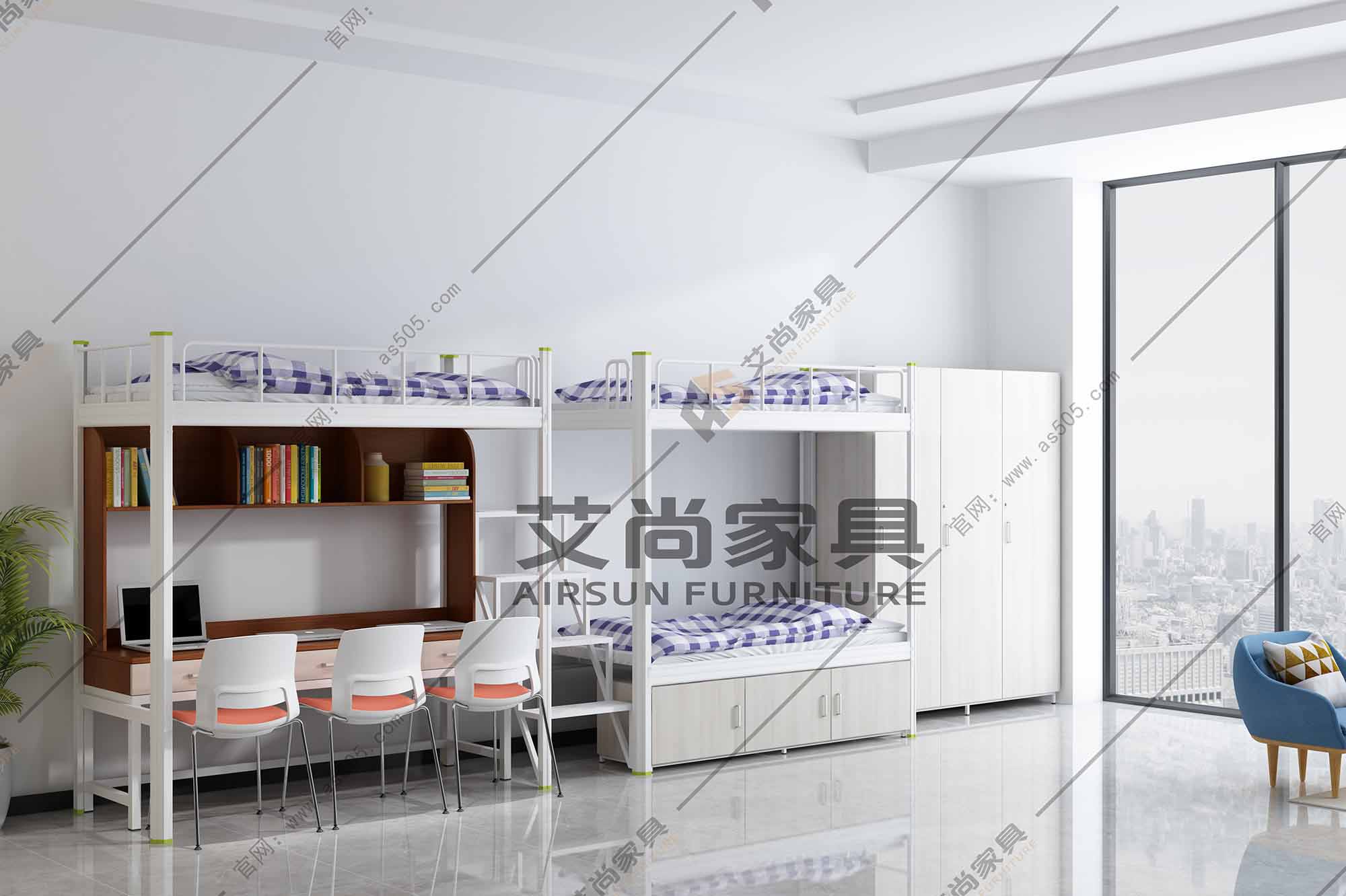 學生公寓雙層鐵床 學生公寓雙層鐵床