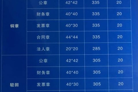 拉薩刻公章需要什么資料，多少錢一個，要多久？刻制全套印章又要多少錢？