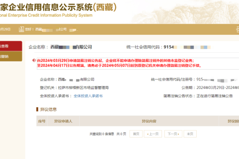 西藏拉薩公司，2024年最新簡易注銷流程、常見問題